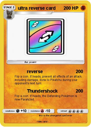 Pokemon ultra reverse card