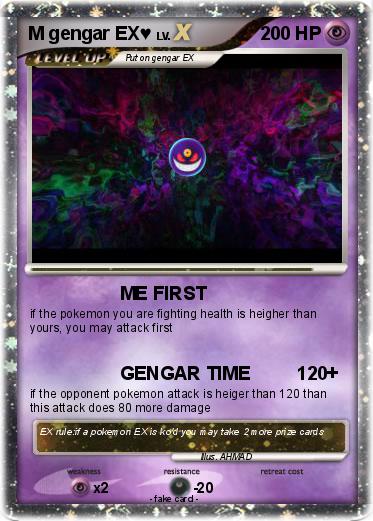Pokemon M gengar EX♥