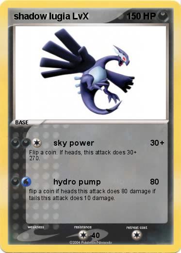 Pokemon shadow lugia LvX