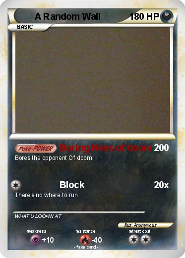 Pokemon A Random Wall