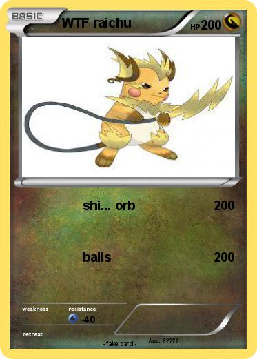 Pokemon WTF raichu