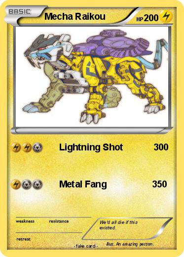 Pokemon Mecha Raikou