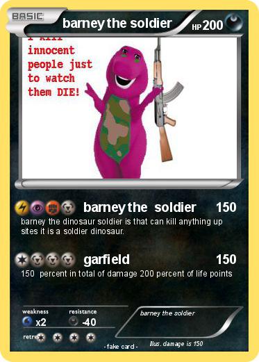 Pokemon barney the soldier