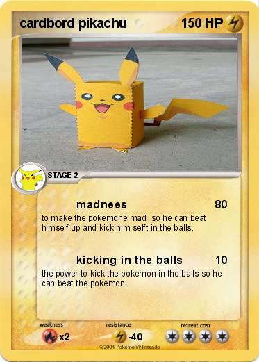 Pokemon cardbord pikachu