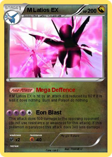 Pokemon M Latios EX