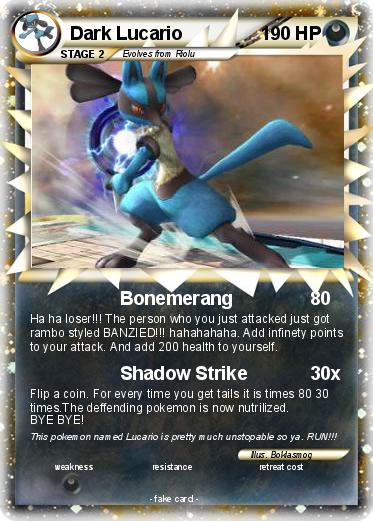 Pokemon Dark Lucario