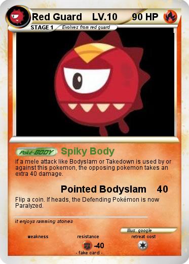 Pokemon Red Guard    LV.10