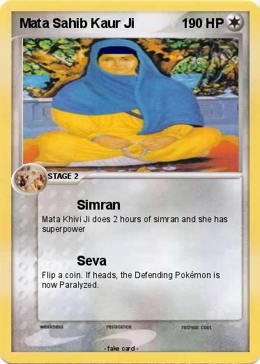 Pokemon Mata Sahib Kaur Ji