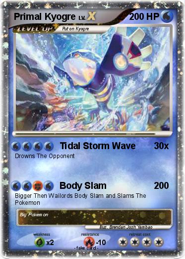Pokemon Primal Kyogre