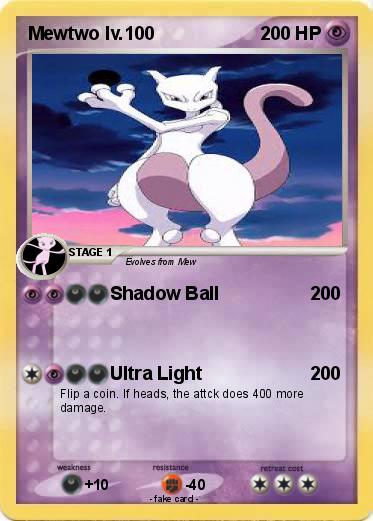 Pokemon Mewtwo lv.100