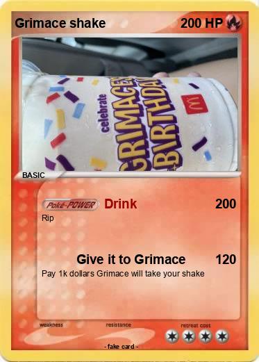 Pokemon Grimace shake