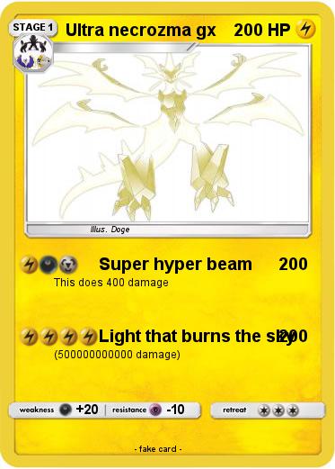 Pokemon Ultra necrozma gx