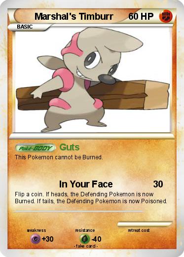 Pokemon Marshal's Timburr