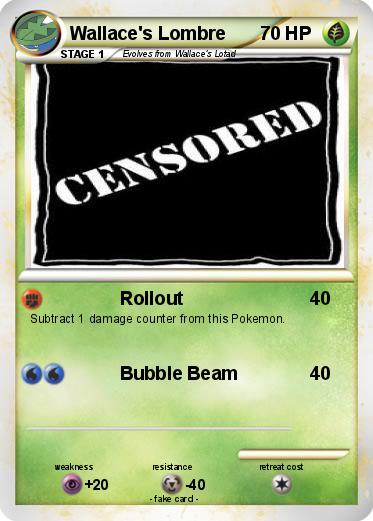 Pokemon Wallace's Lombre