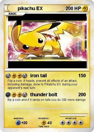 Pokemon pikachu EX