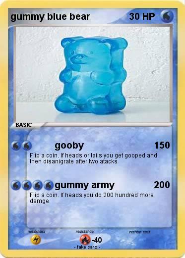 Pokemon gummy blue bear