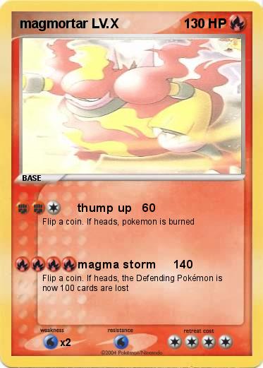 Pokemon magmortar LV.X
