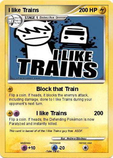 Pokemon I like Trains