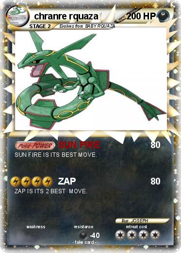 Pokemon chranre rquaza