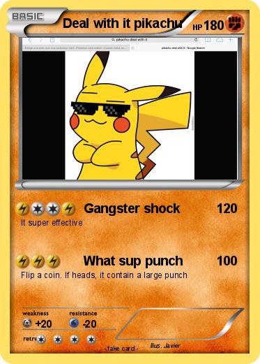 Pokemon Deal with it pikachu