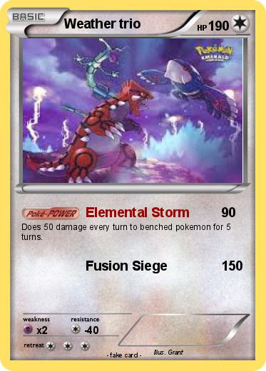 Pokemon Weather trio
