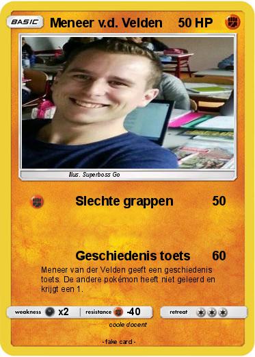 Pokemon Meneer v.d. Velden