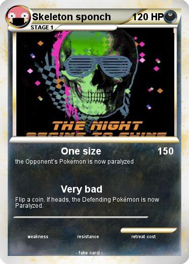 Pokemon Skeleton sponch