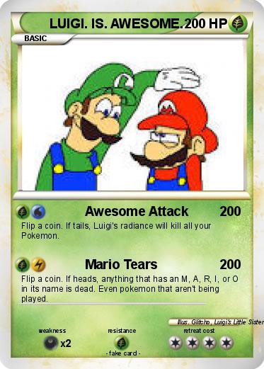 Pokemon LUIGI. IS. AWESOME.