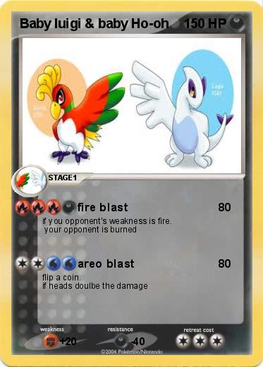 Pokemon Baby luigi & baby Ho-oh