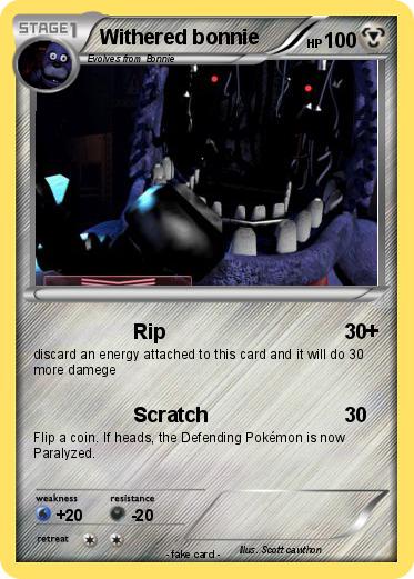 Pokemon Withered bonnie