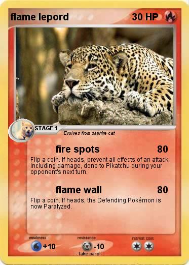 Pokemon flame lepord