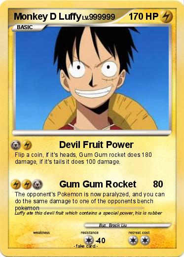 Pokemon Monkey D Luffy