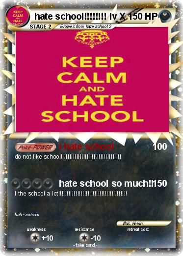 Pokemon hate school!!!!!!!! lv X