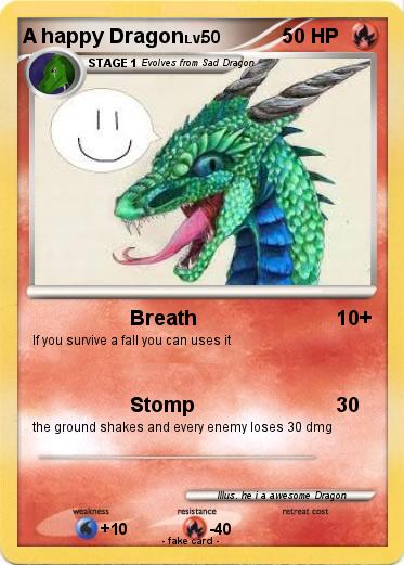 Pokemon A happy Dragon