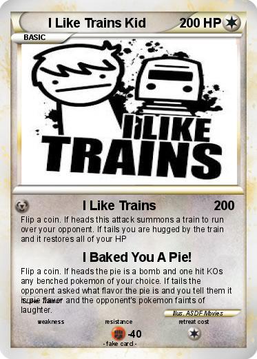Pokemon I Like Trains Kid