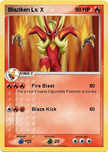 Pokemon Blaziken Lv. X