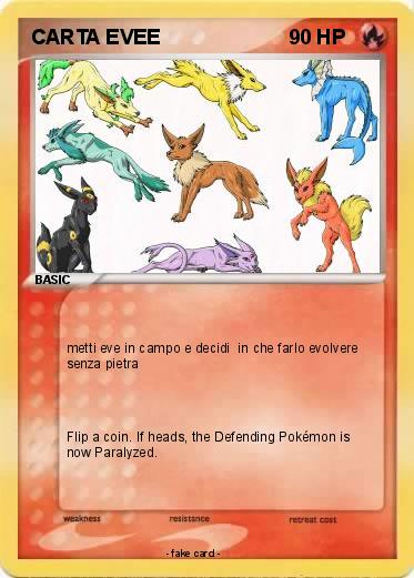 Pokemon CARTA EVEE