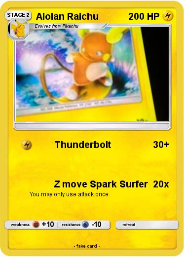 Pokemon Alolan Raichu