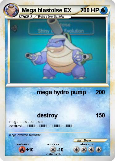 Pokemon Mega blastoise EX