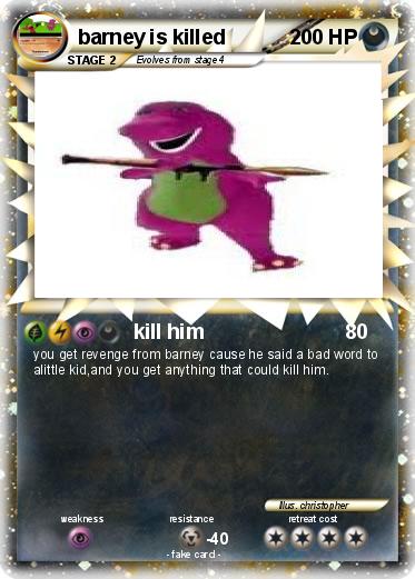 Pokemon barney is killed