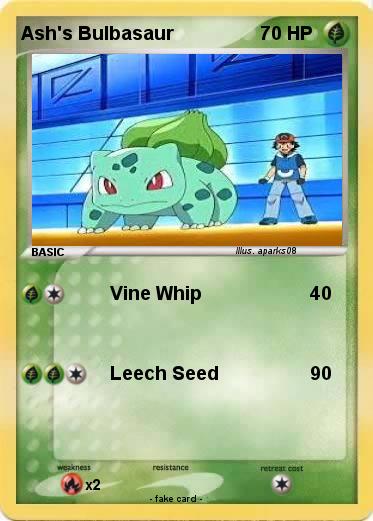 Pokemon Ash's Bulbasaur