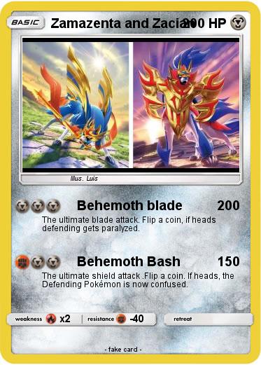 Pokemon Zamazenta and Zacian