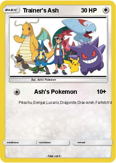 Pokemon Trainer's Ash
