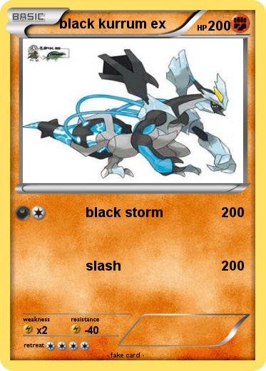 Pokemon black kurrum ex