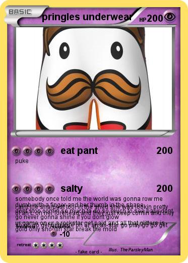 Pokemon pringles underwear