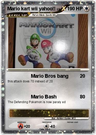 Pokemon Mario kart wii yahoo!!