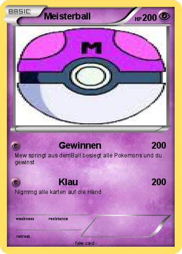 Pokemon Meisterball