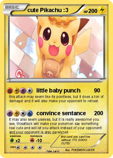 Pokemon cute Pikachu :3
