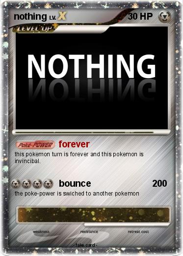 Pokemon nothing