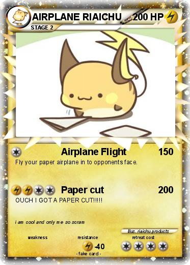 Pokemon AIRPLANE RIAICHU